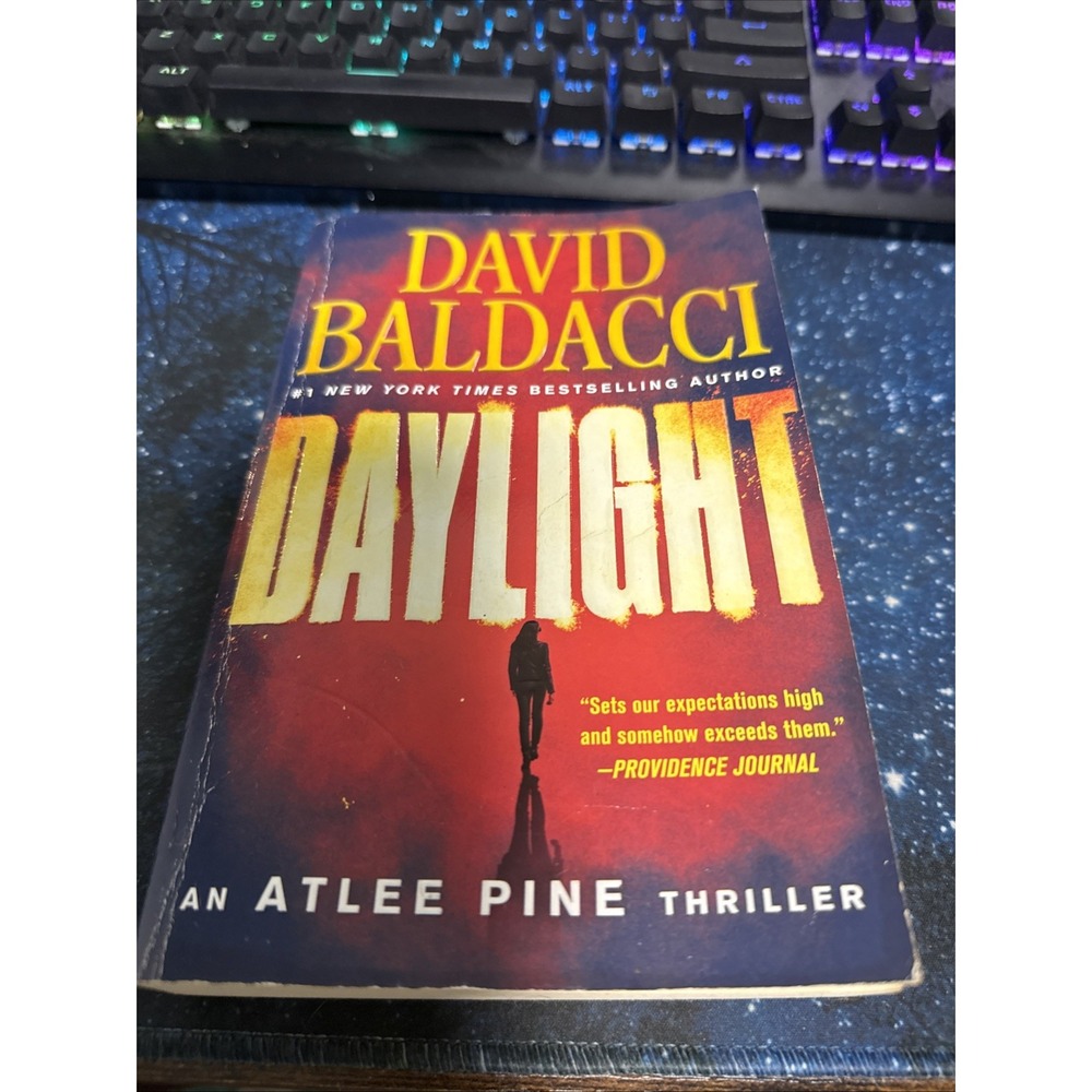 David Baldacci Daylight Book Adult Paperback Blue Good Dark Academia Thriller